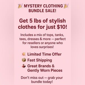 Women’s Mystery Clothing Bundle 5 lbs Your Size Lot Tops Bottoms Dresses & More